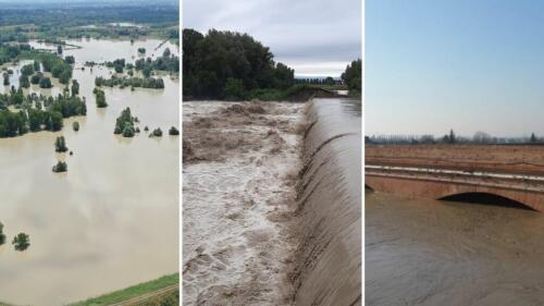 More bad weather between Veneto and Emilia.The Avenale flooded in Castelfranco, one drowned in Parma