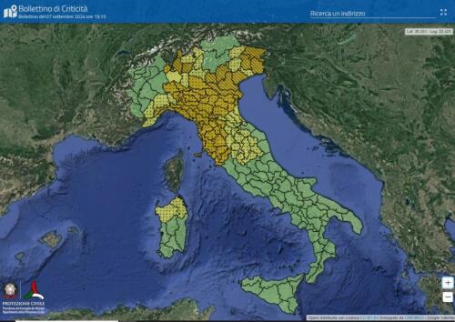 Bad weather, Civil Protection:“Orange alert in 6 regions in the center and north”