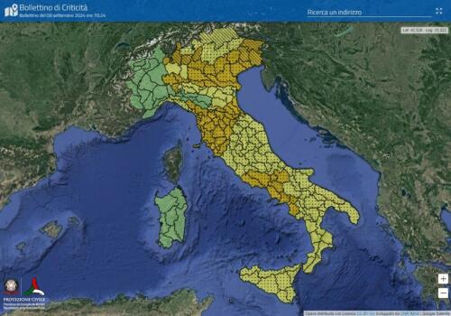 Bad weather.Orange alert in eight regions from North to South