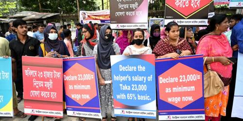 Why the minimum wage demonstrations in Bangladesh concern us