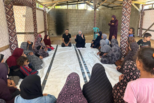 Providing hygiene kits and promoting mental health in Gaza