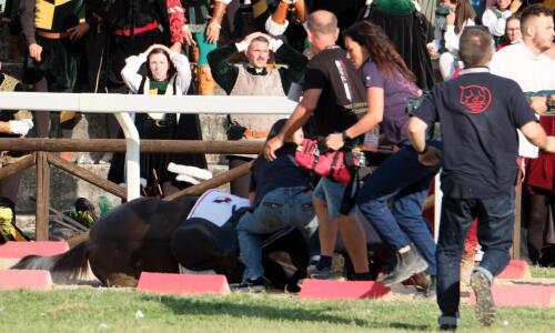 Amazing Looks:the thoroughbred mare killed after the Quintana in Ascoli – The video