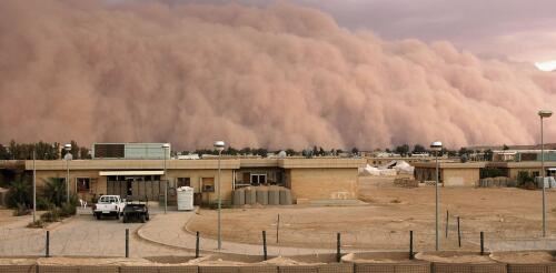 Desert dust storms carry  toxic pollutants, and the health risk extends indoors