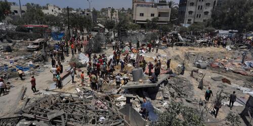 Israel has bombed a "humanitarian safe zone" in Gaza, causing at least 141 deaths