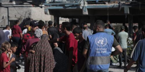 Israel bombed a school in Gaza killing six UNRWA workers