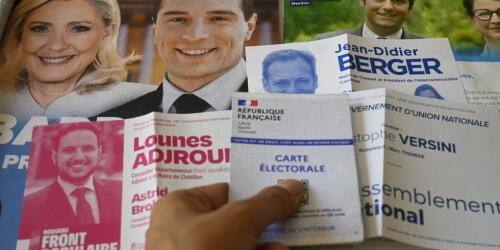 Elections in France.Because the far right may not have an absolute majority