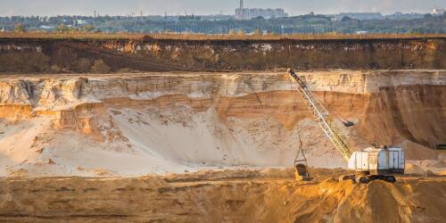 The sand is running out.Glass waste could replace it