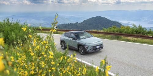 On board the new Kona hybrid:Hyundai's commitment to electrification continues.The electric version will be available in autumn