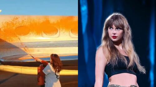 VÍDEO | Ecoactivistas contra el jet privado de Taylor Swift