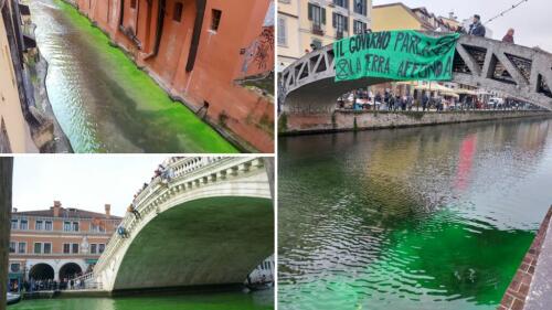 VÍDEO | FOTO | Los Navigli, Venecia, el canal de Bolonia, el Po en Turín:Verde en el agua contra el fracaso de la Cop28