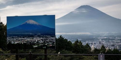 Japón, el Monte Fuji queda libre de nieve por primera vez en noviembre