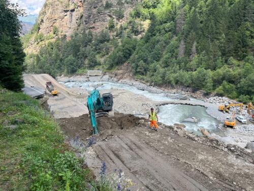 Cogne ya no estará aislada a partir del sábado 27 de julio:Después de la inundación la carretera se reabrirá después de 28 días.