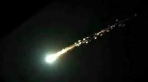 Bolide stellare attraversa i cieli italiani