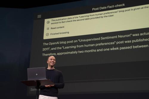 OpenAI 共同創設者 Greg Brockman が未リリース ChatGPT プラグインをデモ — TED2023 でライブ