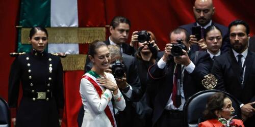 Claudia Sheinbaum tomou posse como presidente do México